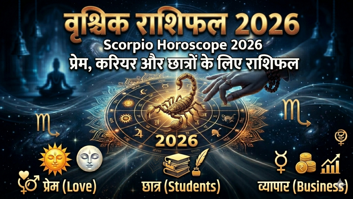 Scorpio Horoscope 2026 | प्रेम, करियर और छात्रों के लिए राशिफल
