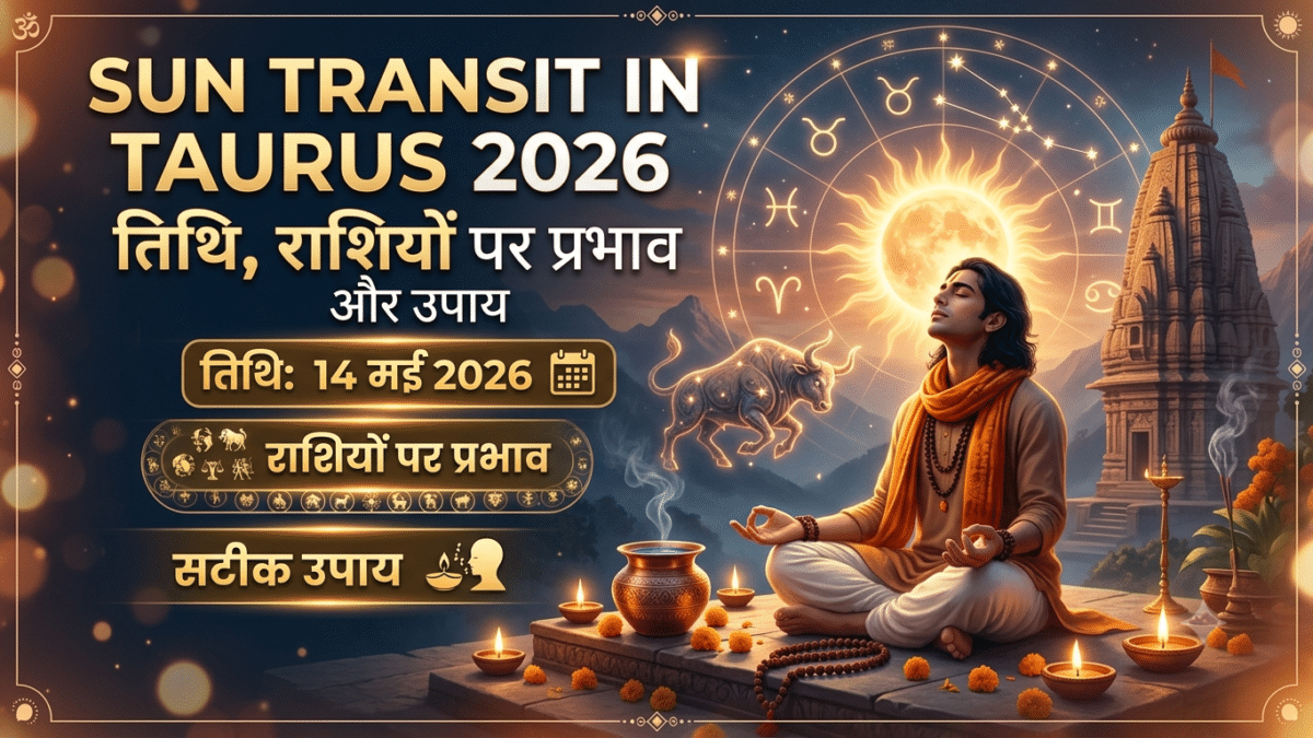 Sun Transit in Taurus 2026: तिथि, राशियों पर प्रभाव और उपाय