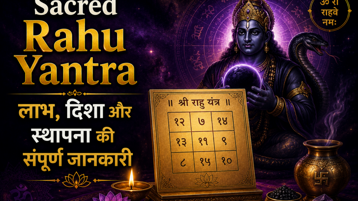 Sacred Rahu Yantra | लाभ, दिशा और स्थापना की संपूर्ण जानकारी
